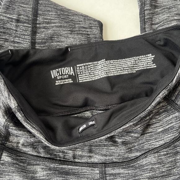 VICTORIA SPORT Knockout Capri Womens Leggings Size XS Heather Gray Seaming - Picture 8 of 8